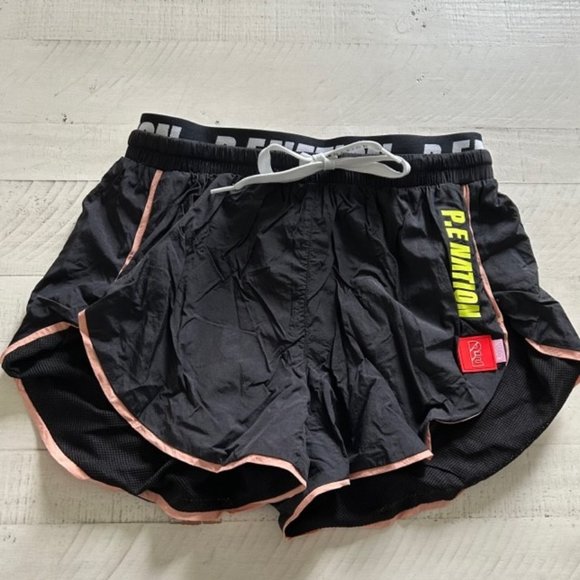 P.E Nation Align Shorts In Black - Picture 3 of 5